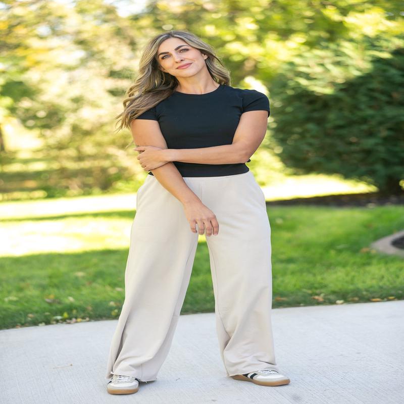 Relaxed Wide Leg Sweatpants