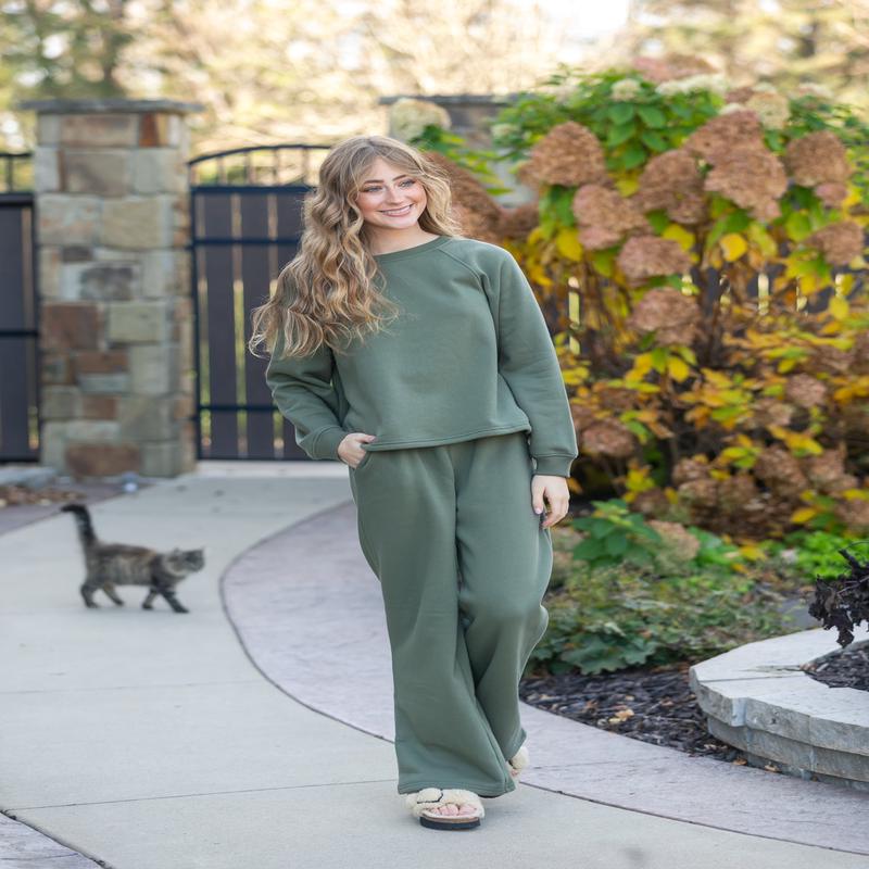Ultra Soft Sweatshirt Pant Set