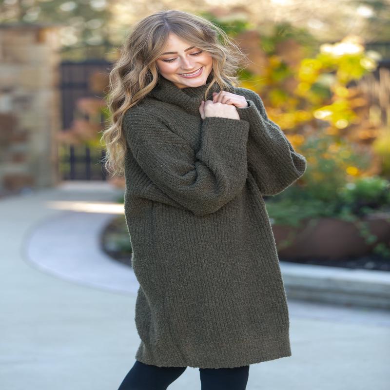 Verity Turtleneck Midi Dress