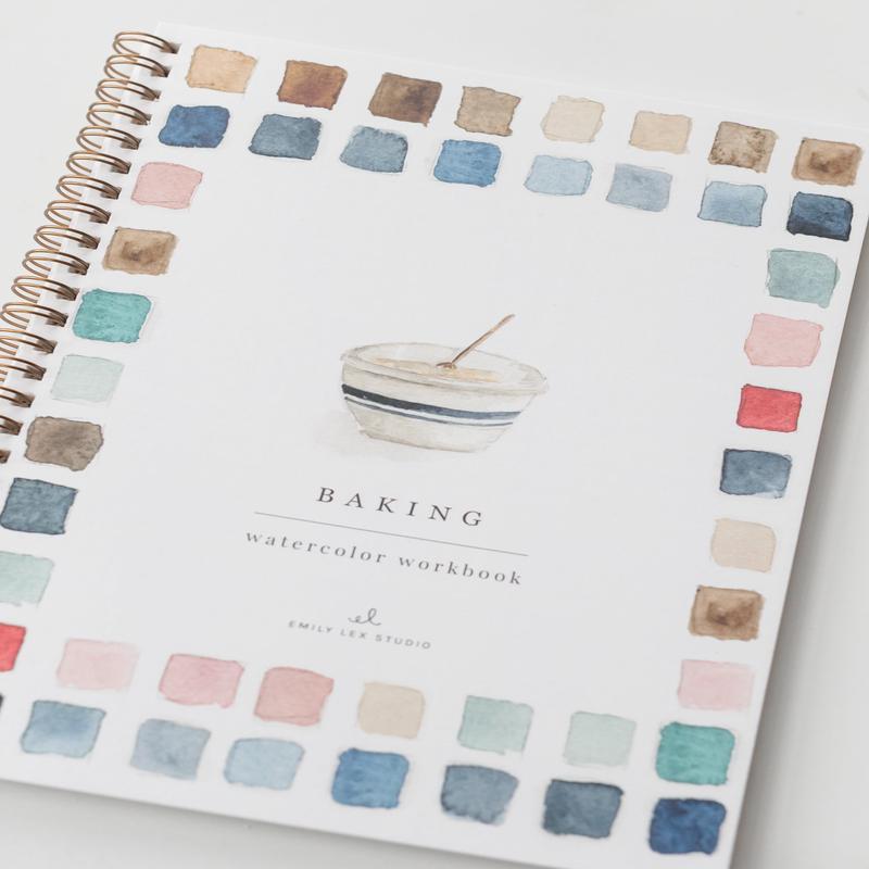 Emily Lex Studio Baking Watercolor Workbook