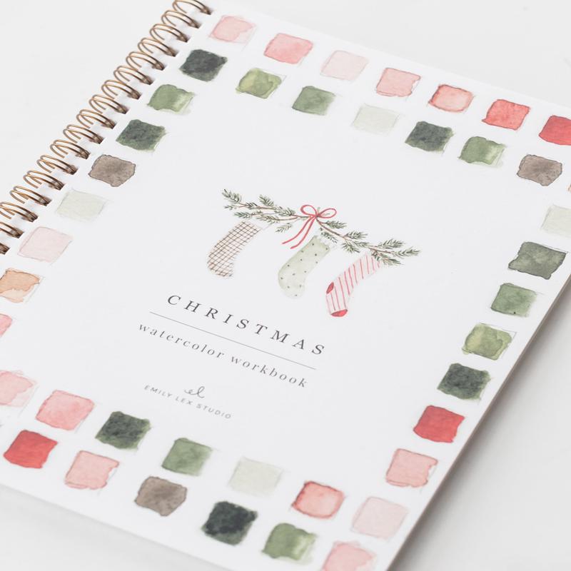 Emily Lex Studio Christmas Watercolor Workbook