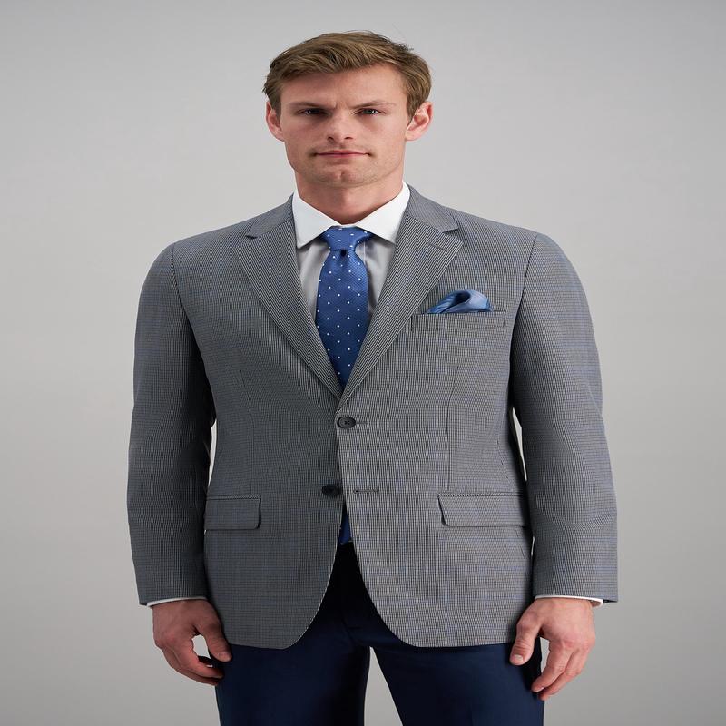 J.M. Haggar Houndstooth Windowpane Sport Coat