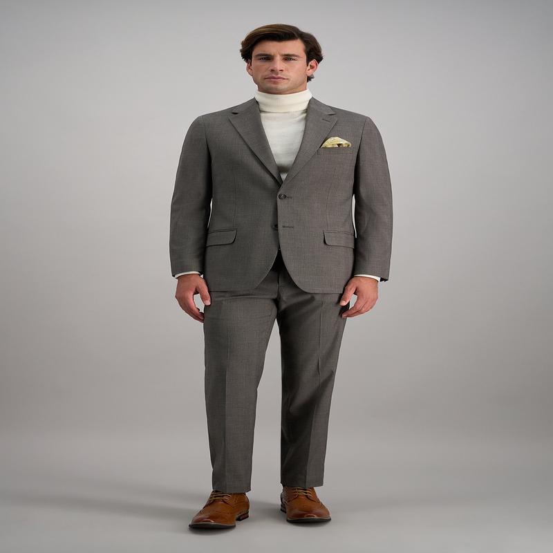 J.M. Haggar Medium Glen Plaid Suit Jacket