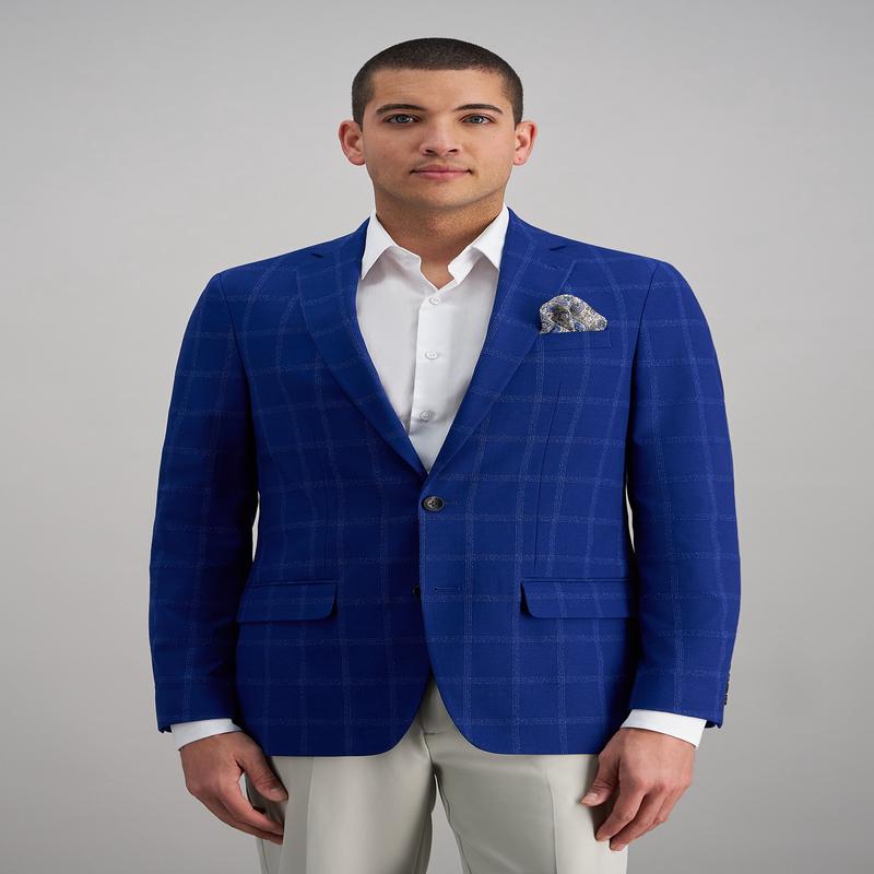 J.M. Haggar Slub Windowpane Sport Coat