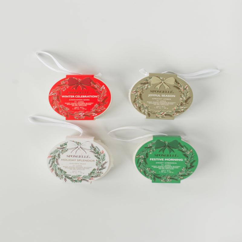 Spongelle Holiday Wreath Body Buffer
