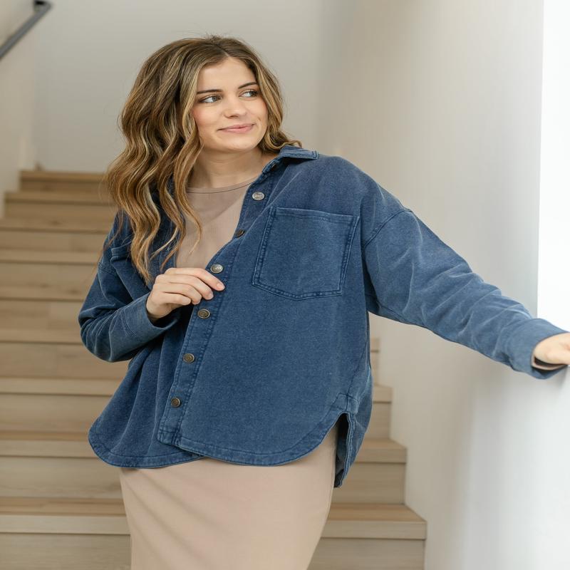 Z Supply All Day Knit Denim Jacket