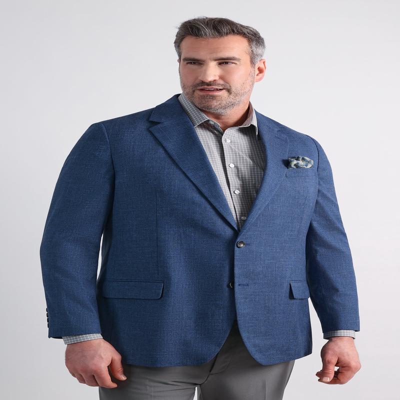Big & Tall J.M. Haggar Mlange Weave Sport Coat