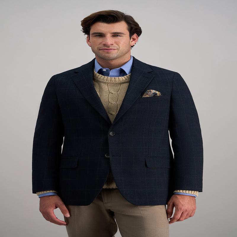 J.M. Haggar Glen Plaid Sport Coat