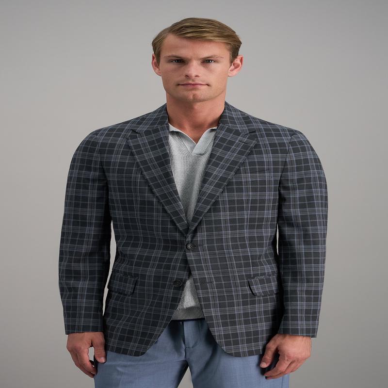 J.M Haggar Large Plaid Sport Coat
