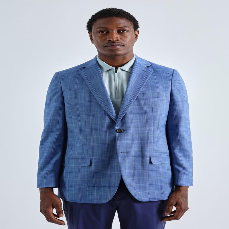 J.M. Haggar Plaid Windowpane Sport Coat