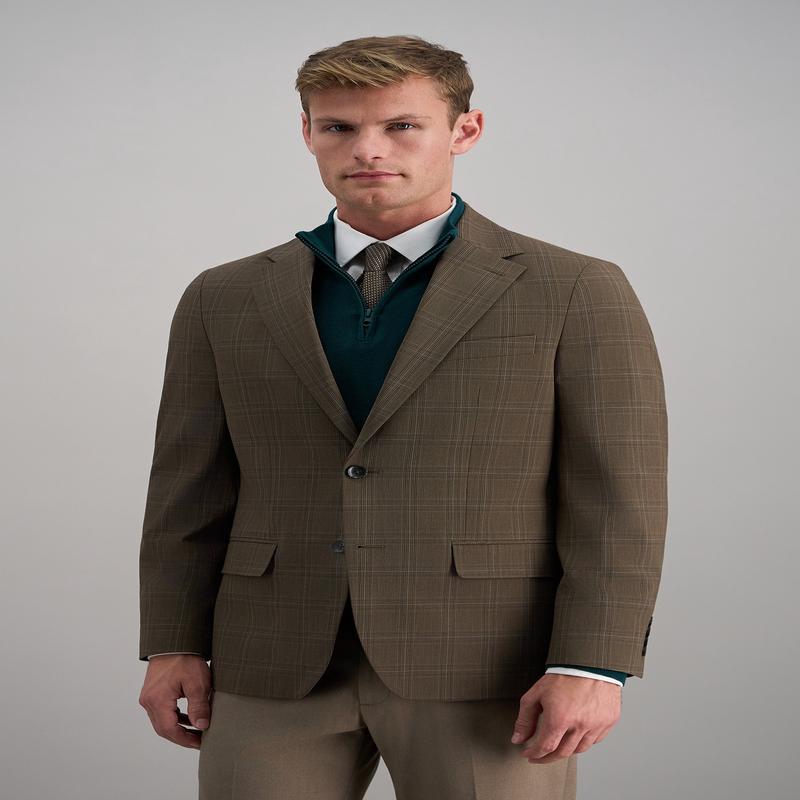 J.M Haggar Plaid Windowpane Sport Coat