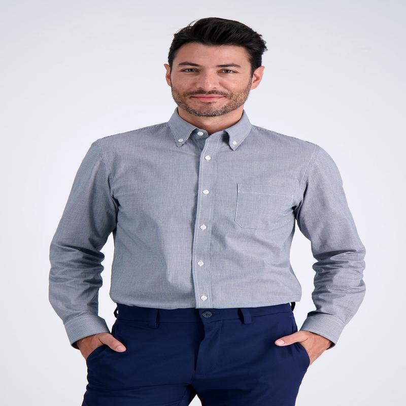 Premium Comfort Dress Shirt - Black Check