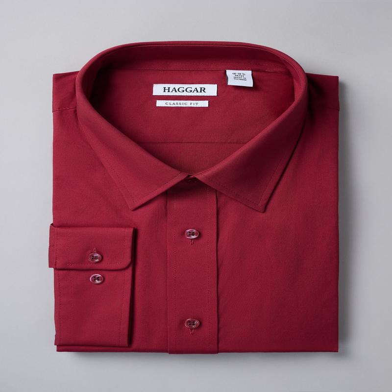 Premium Comfort Dress Shirt - Dark Red