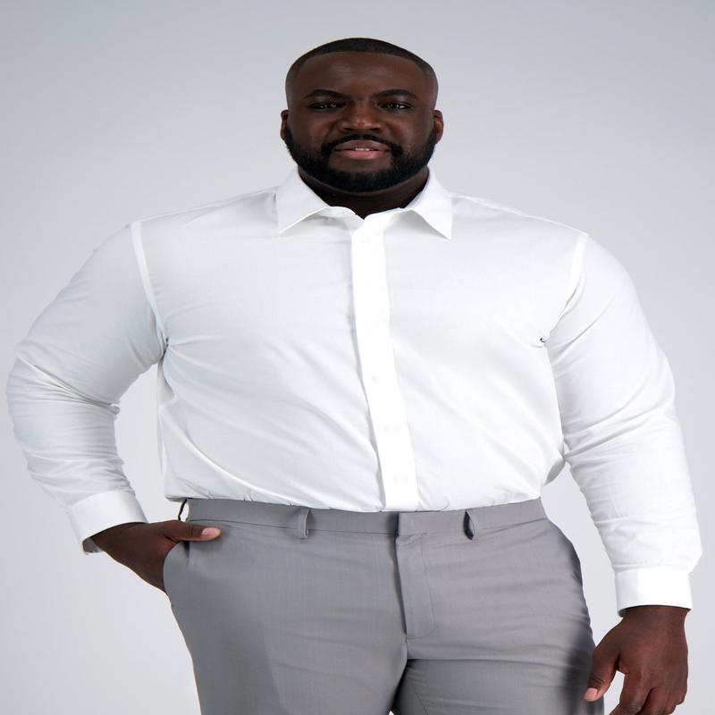 Premium Comfort Tall Dress Shirt - White