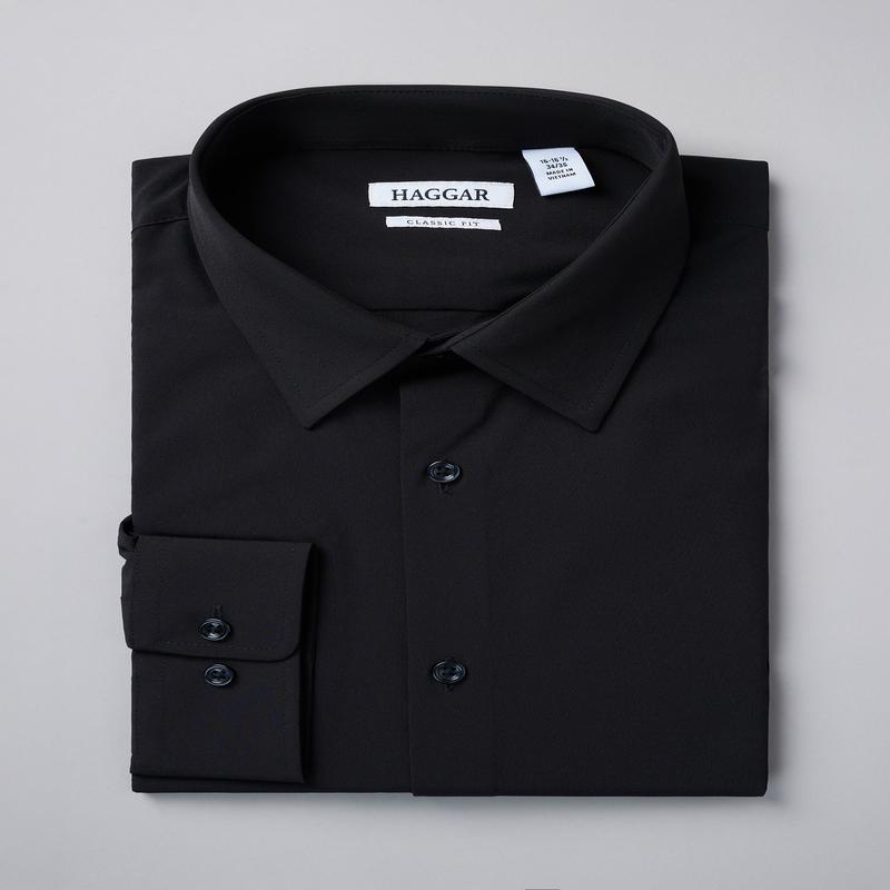 Smart Wash Dress Shirt - Black