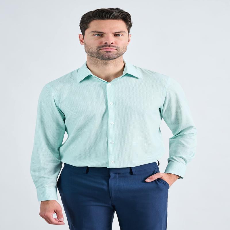 Smart Wash Dress Shirt - Teal