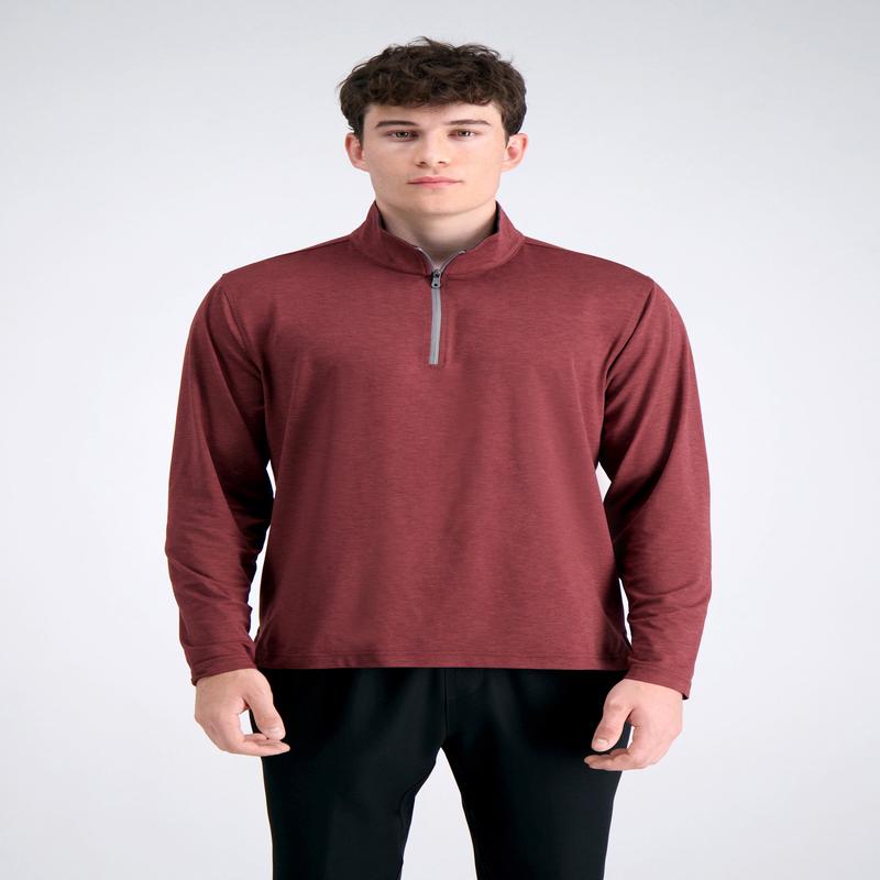 The Active Series Quarter Zip Heather Jersey