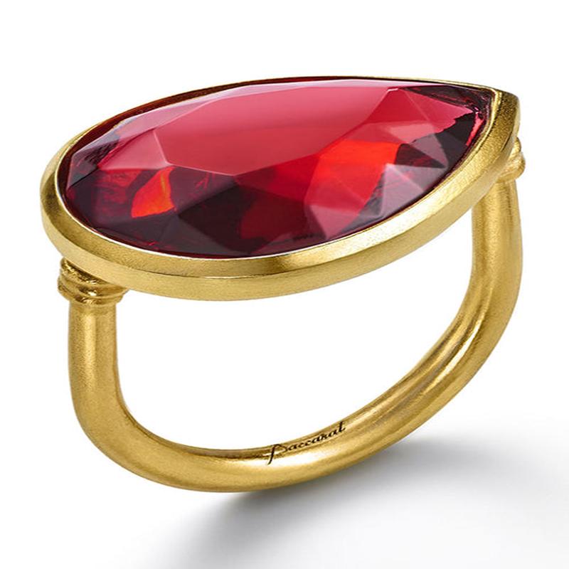 18K Gold Baccarat MARIE-HELENE DE TAILLAC Pear Ring