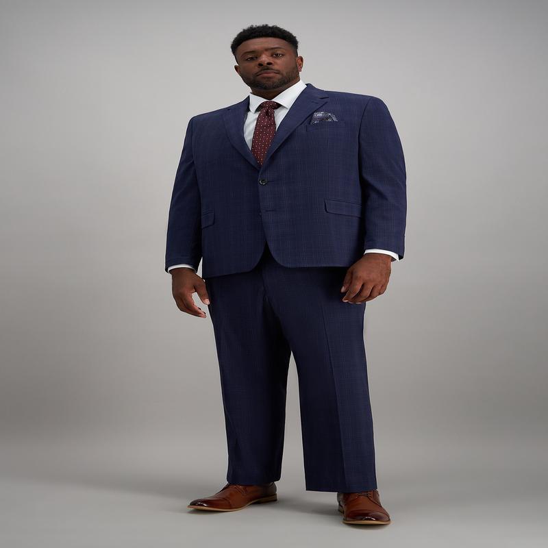 Big & Tall J.M. Haggar Prince of Wales Suit Jacket