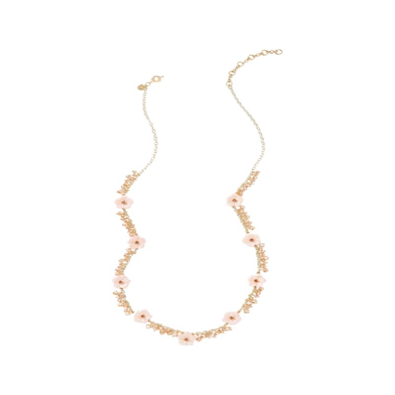 Carved Flower Necklace