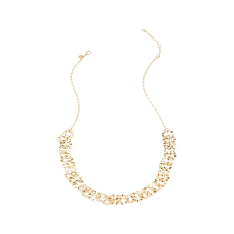 Gold Flower Chain Necklace