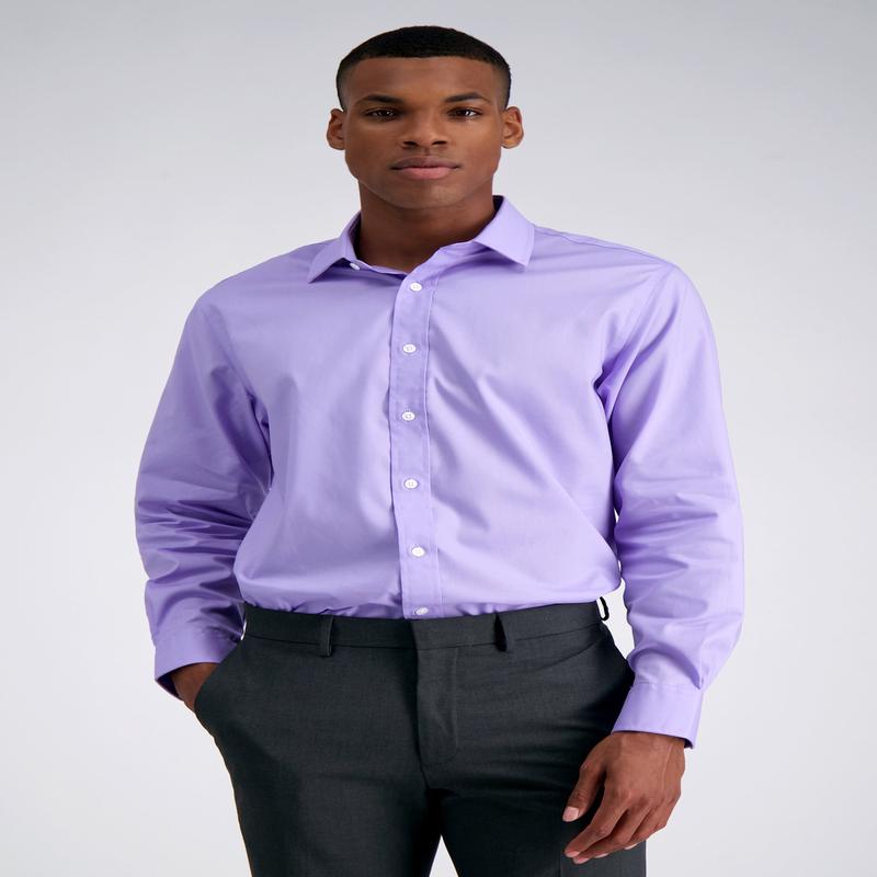 Premium Comfort Performance Cotton Dress Shirt - Lavendar