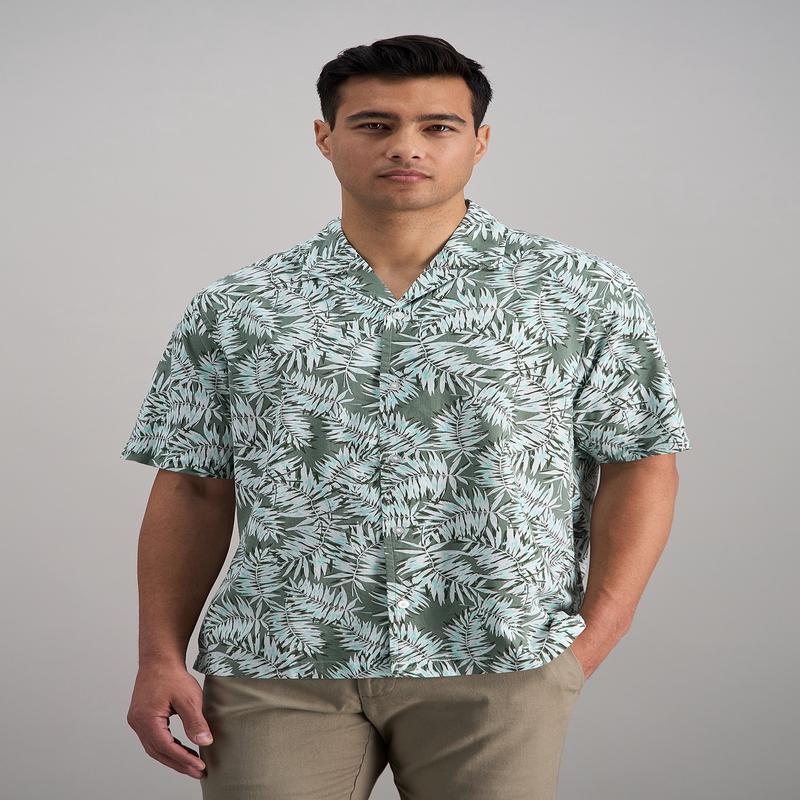 Short Sleeve Camp Shirt - Green