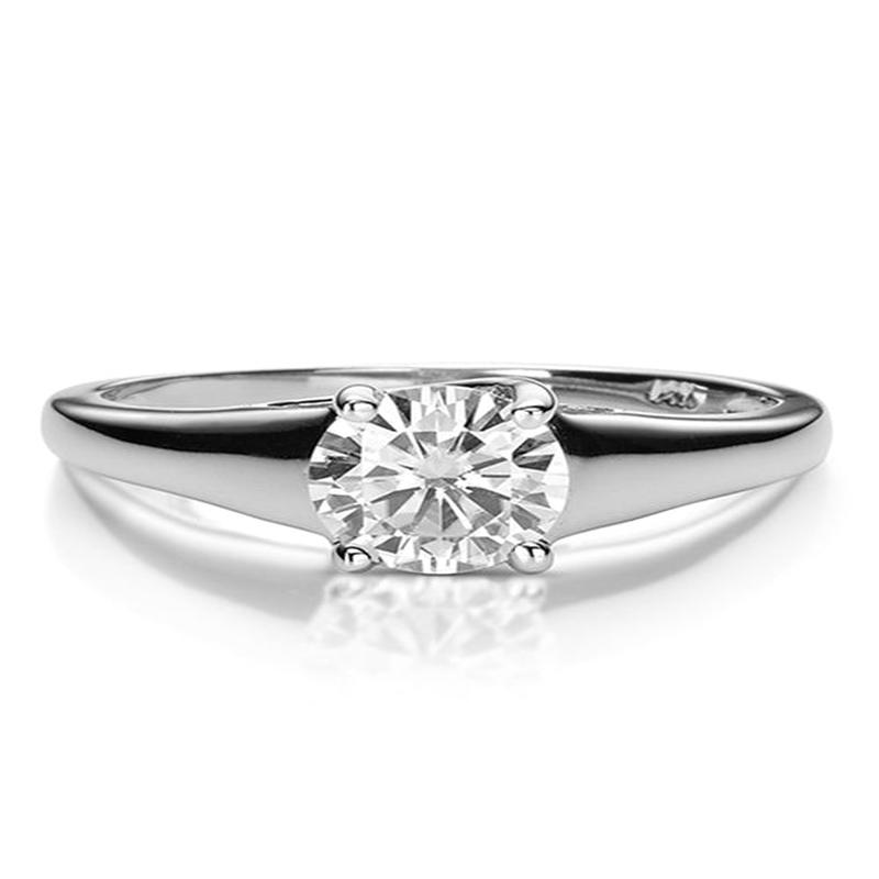 Forever Brilliant Moissanite 1.00ct Solitaire Ring in 14k White Gold