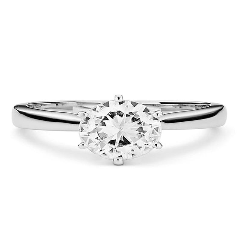 Forever Brilliant Moissanite 1.50ct Solitaire Ring in 14k White Gold
