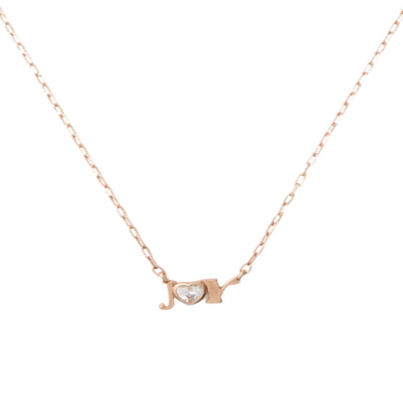 "Joy" CZ Pendant Rose Gold