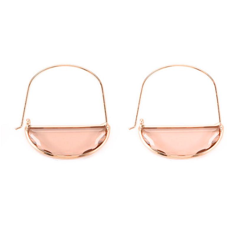 Alyssa Crystal Hoop Earrings