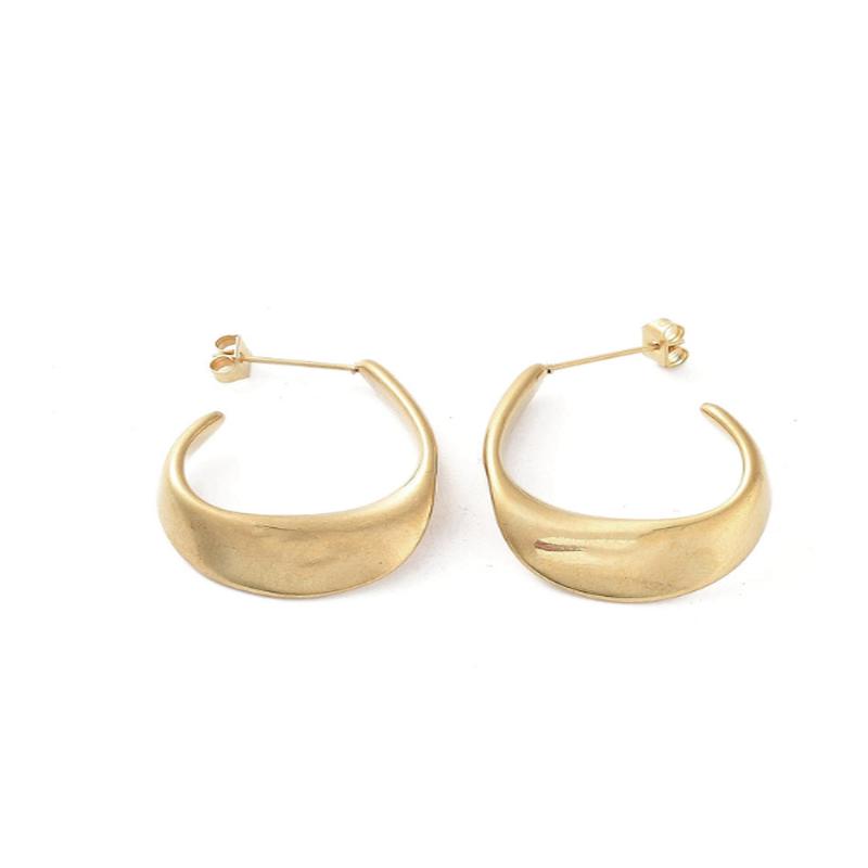 Andee Twisted Gold Teardrop  Hoops
