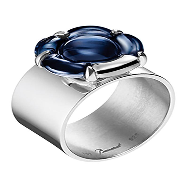 B FLOWER Band Crystal Ring