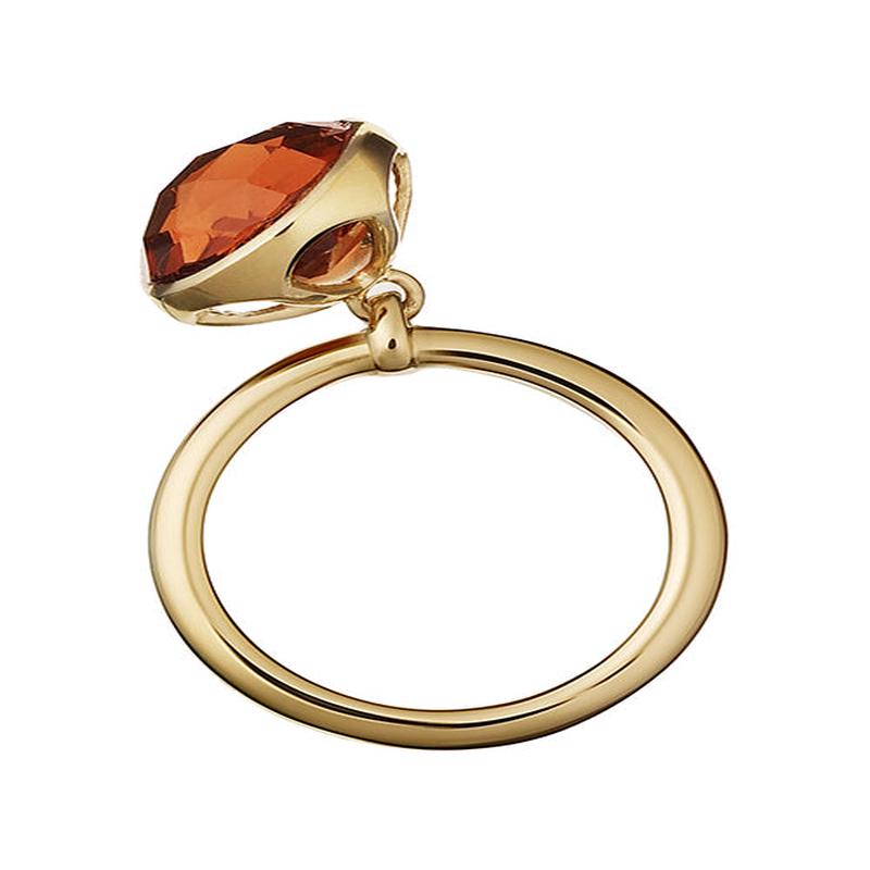 B Lovely Charm Ring18k Gold Vermeil
