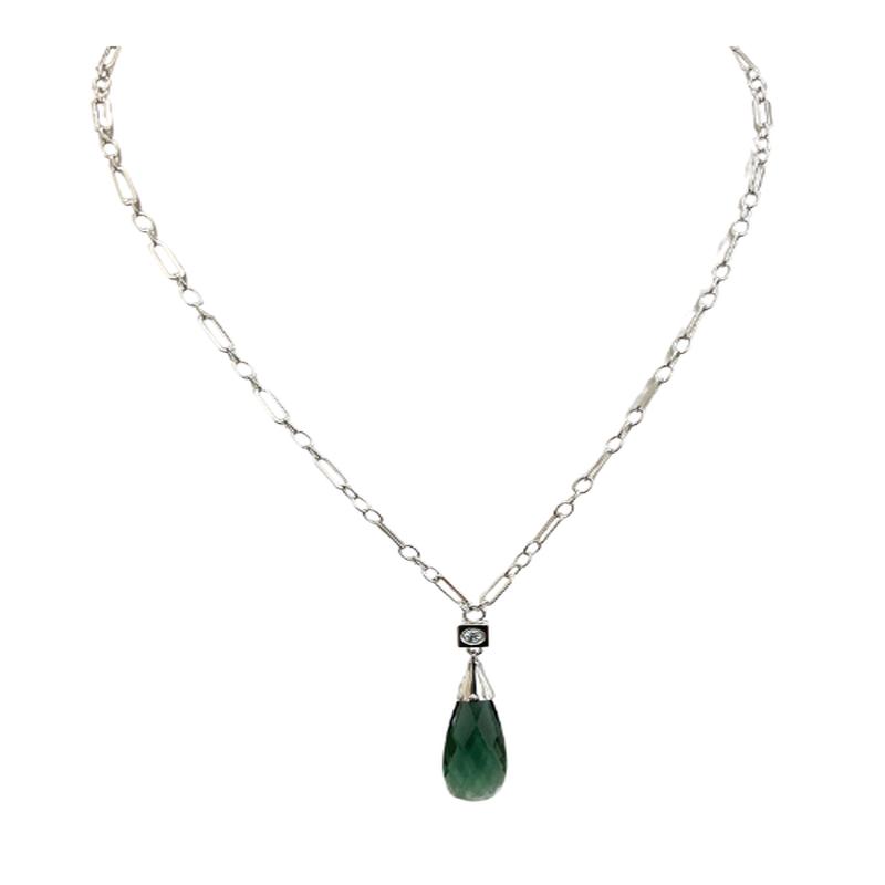 Elle Green Quartz Necklace