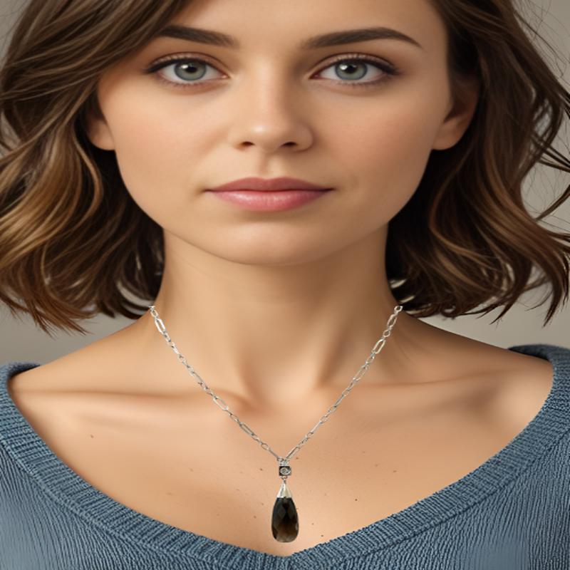 Elle Smokey Quartz Necklace
