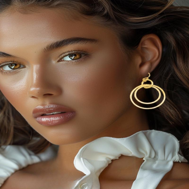 Hammered Ellie Hoop Earrings