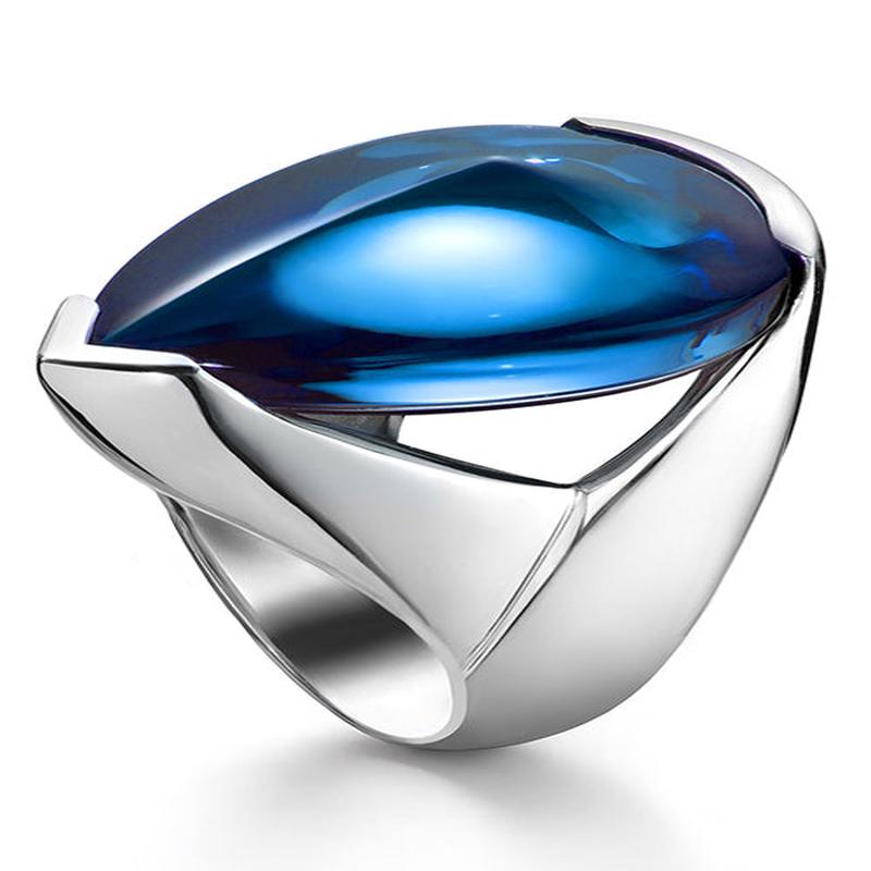 PSYDLIC Crystal Ring-Blue