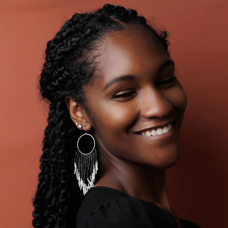 Trixie Black Earrings