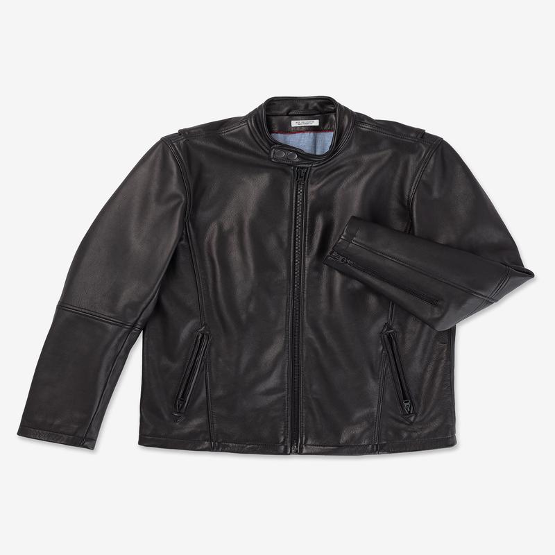 Cowhide - Cafe Racer Jacket - Vintage Black
