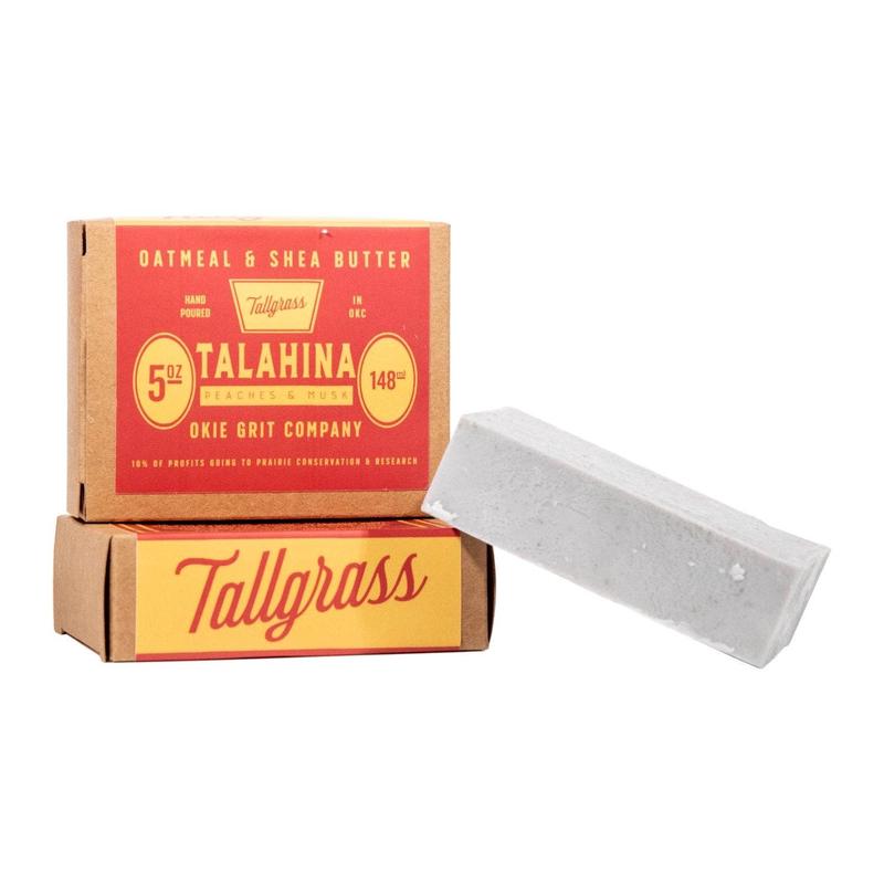 Oatmeal & Shea Butter Bar of Soap: Talahina - Peaches + Musk