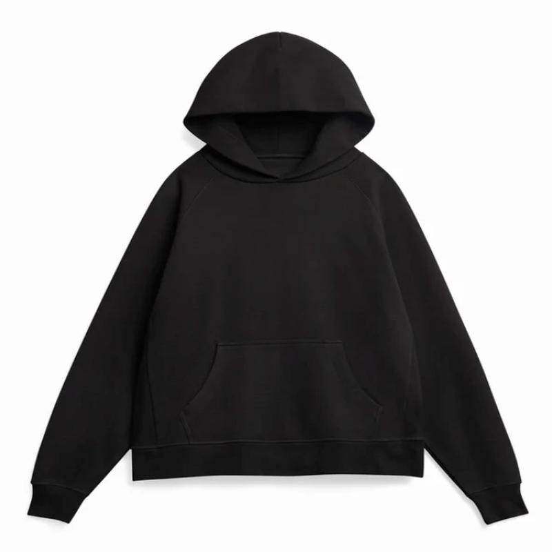 Super Heavyweight Hooded Sweatshirt - Organic Cotton - Black