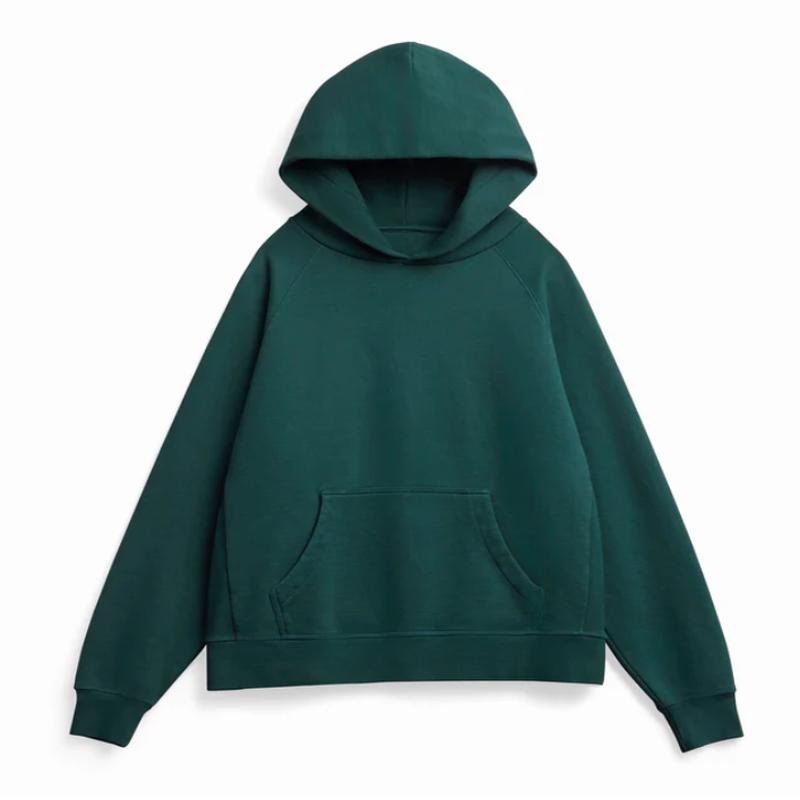 Super Heavyweight Hooded Sweatshirt - Organic Cotton - Pine Green