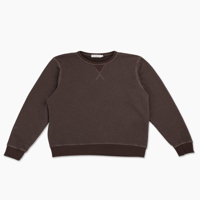 Vintage Crewneck Sweatshirt - Triblend Terry - Chocolate