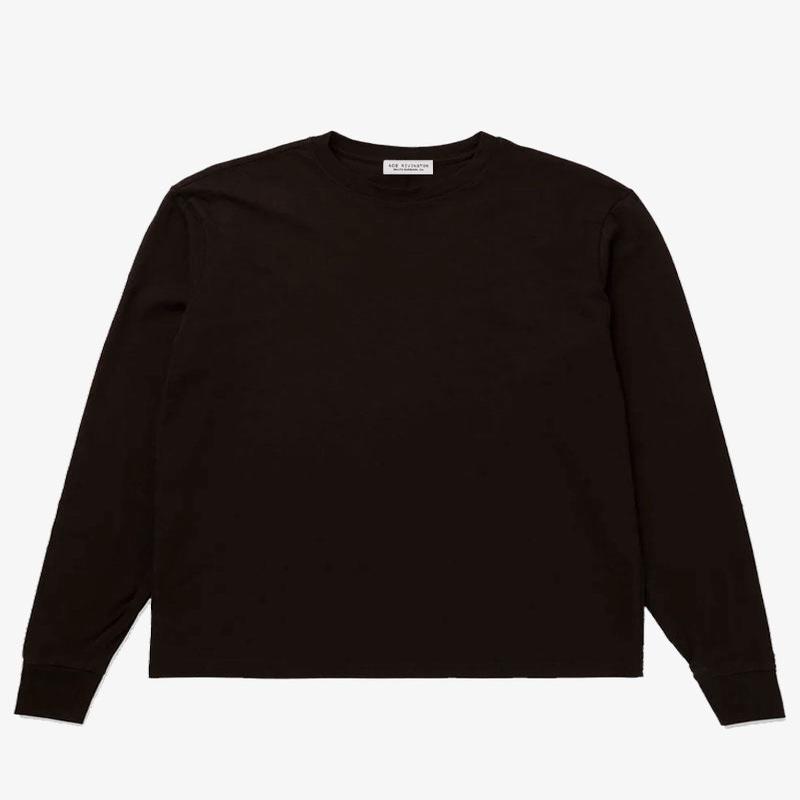 Super Soft "Supima" Cotton Long Sleeve Tee - Black