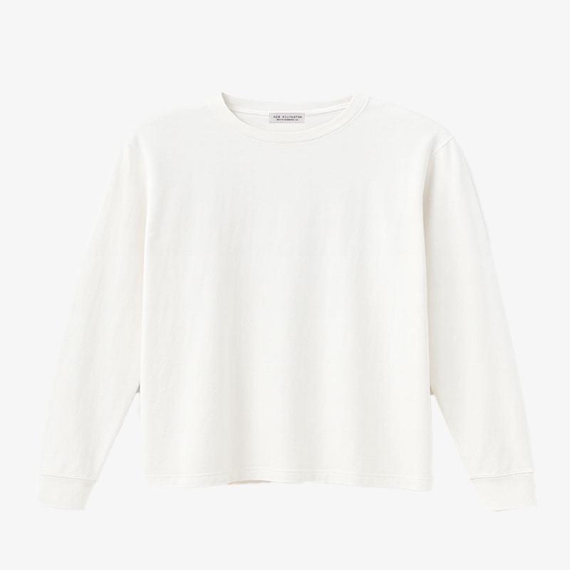Super Soft "Supima" Cotton Long Sleeve Tee - White