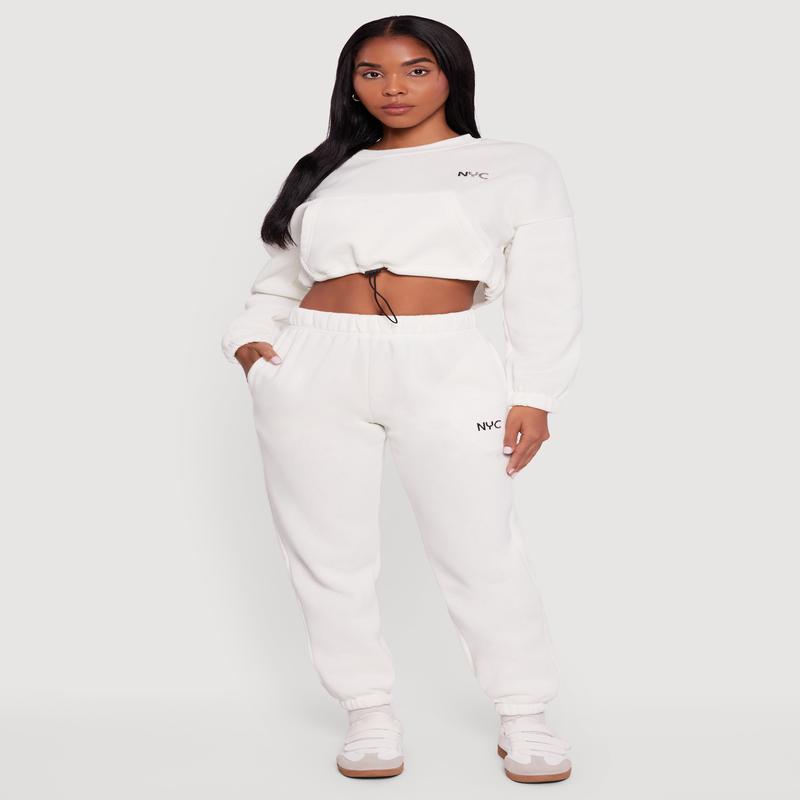 Metallic NYC Graphic Sweatpants