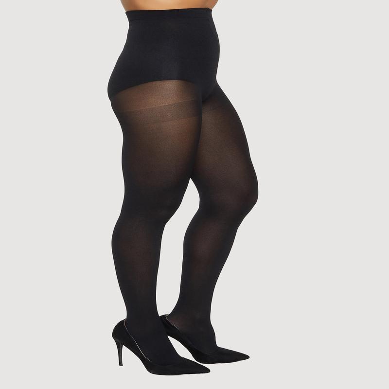 Solid Opaque Footed Tights