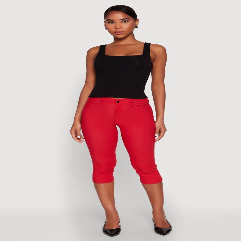 Double Layer Square Neck Tank Top