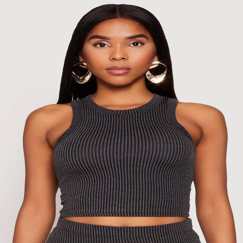 Almost Famous Ribbed Knit Racerback Tank Top